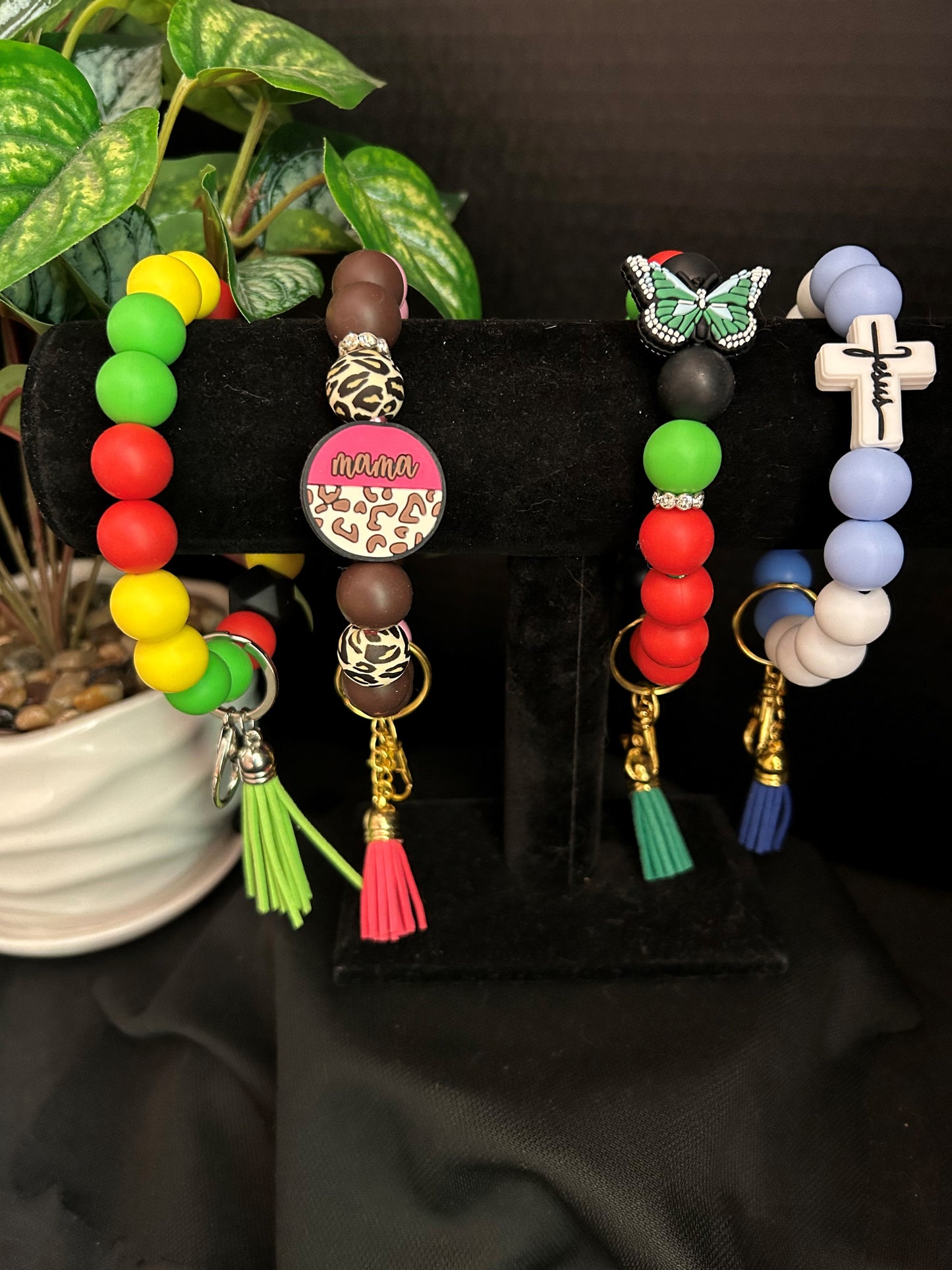 Beaded Key Charms