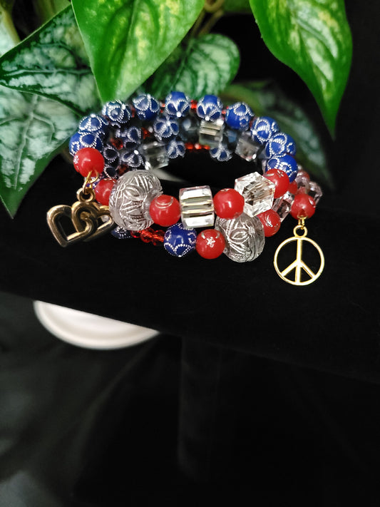 Peace & Love - Wrap Bracelet