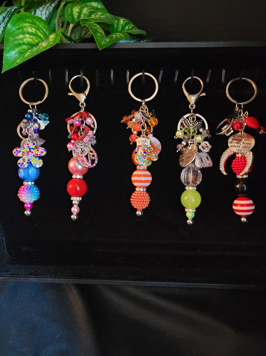 Beaded Key Charms